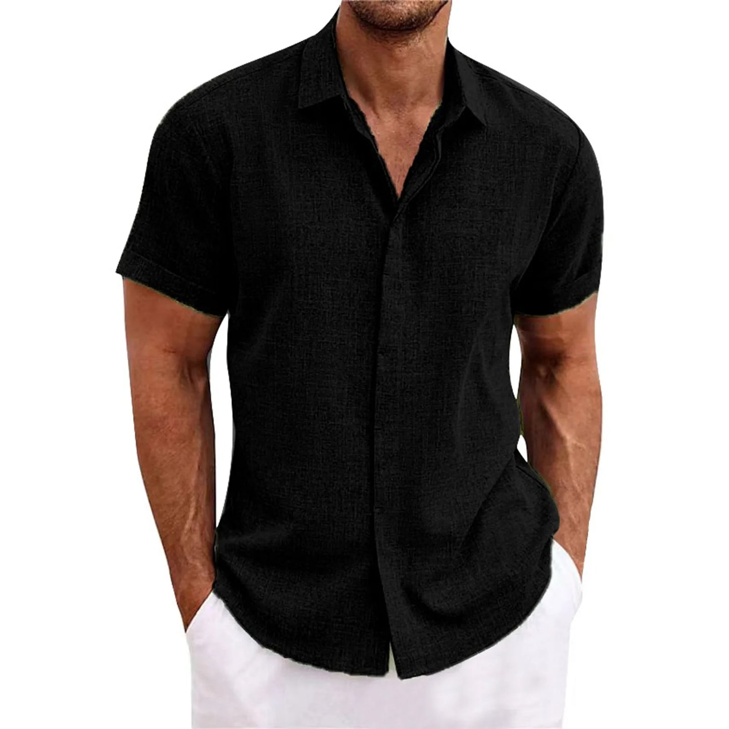 Street Wave Men's Hawaiian Shirt Short Sleeve Breathable Cotton For Casual Vacation Essential