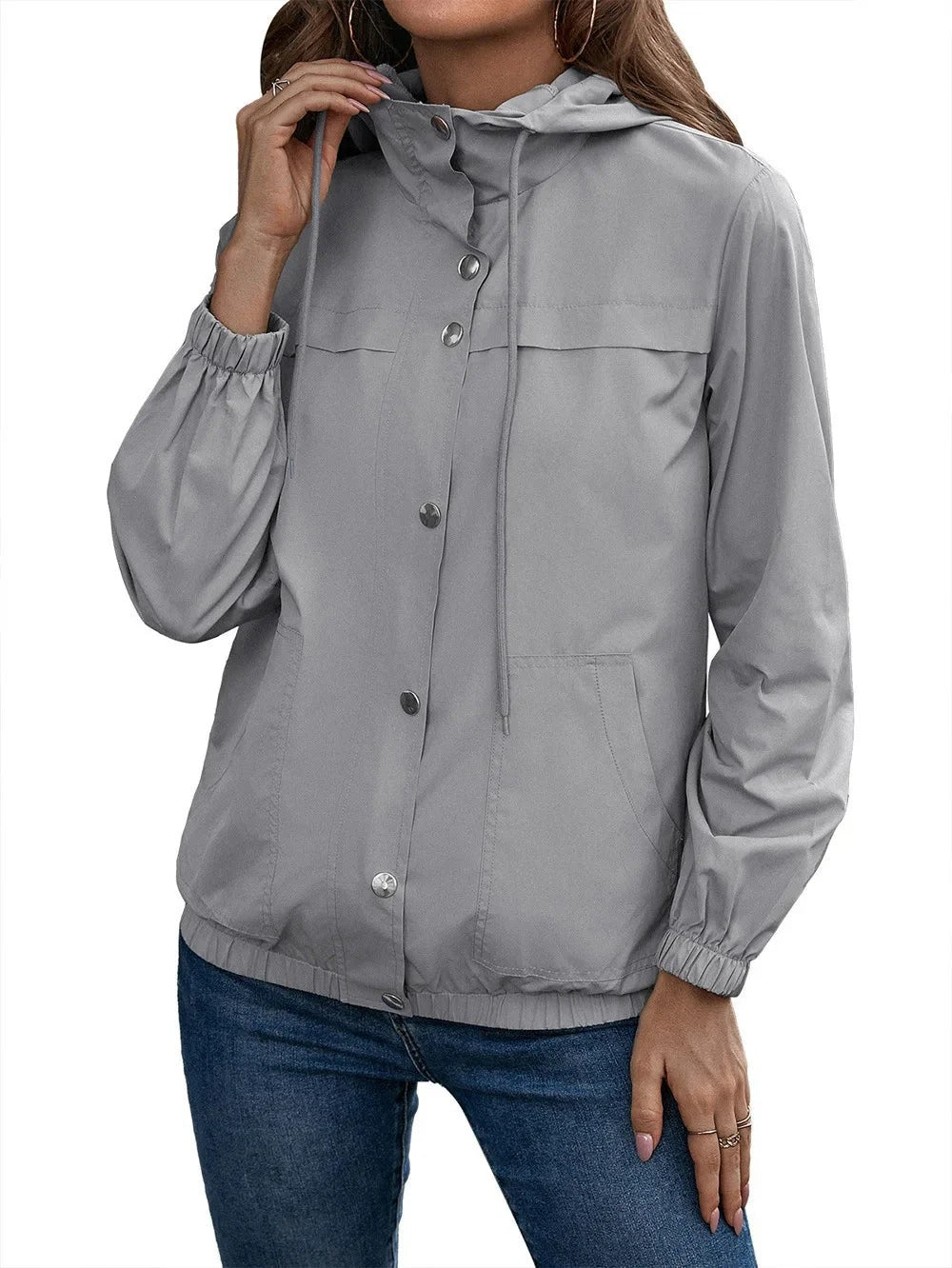 Street-Wave Women's Hoodie Jacket Autumn Edition With Adjustable Hood Relaxed Fit Layering Essential