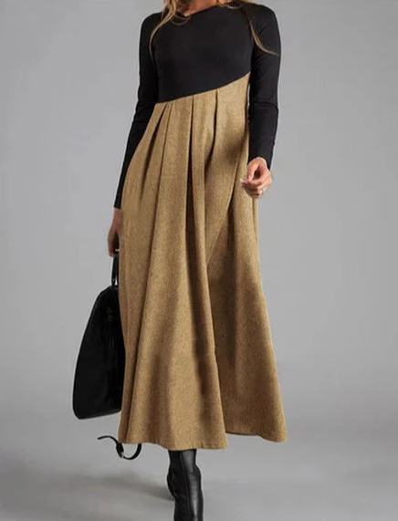 Street-wave Maxi Dress Kristina - Timeless Floor-Length Silhouette For Women, Versatile Everyday to Evening Wear