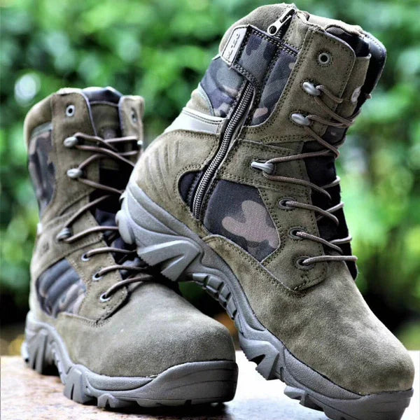 Street Wave Waterproof Tactical Hiking Boots For Men All Terrain Outdoor Protection