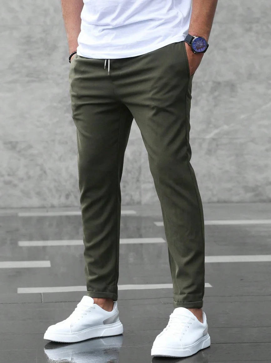Street-Wave Men's Casual Stretch Pants Flexible And Elegant Comfort For Work And Weekend