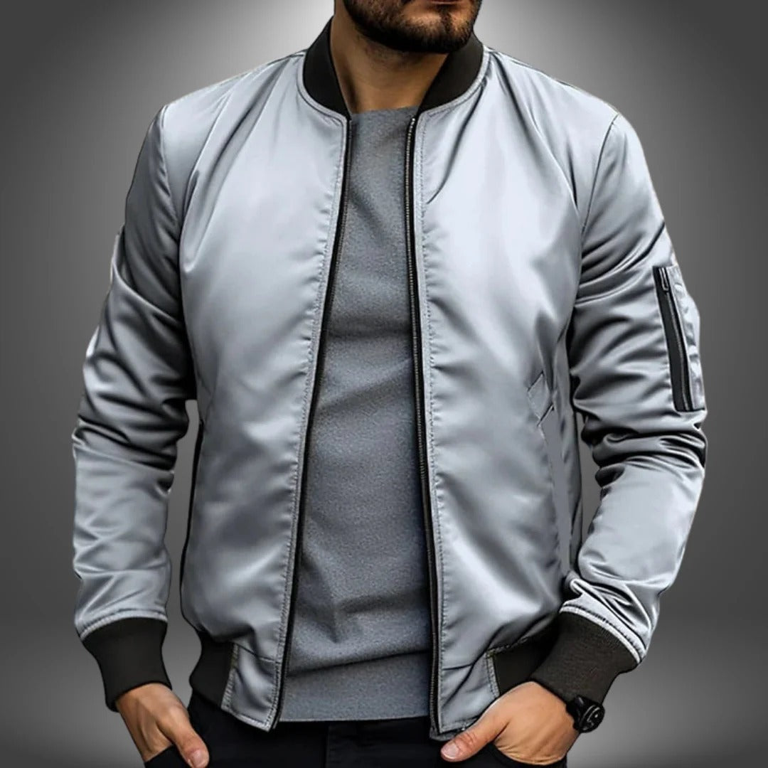 Versatile Navy Bomber Jacket For Men By Street-Wave Ideal For Work And Weekend Wear Everyday