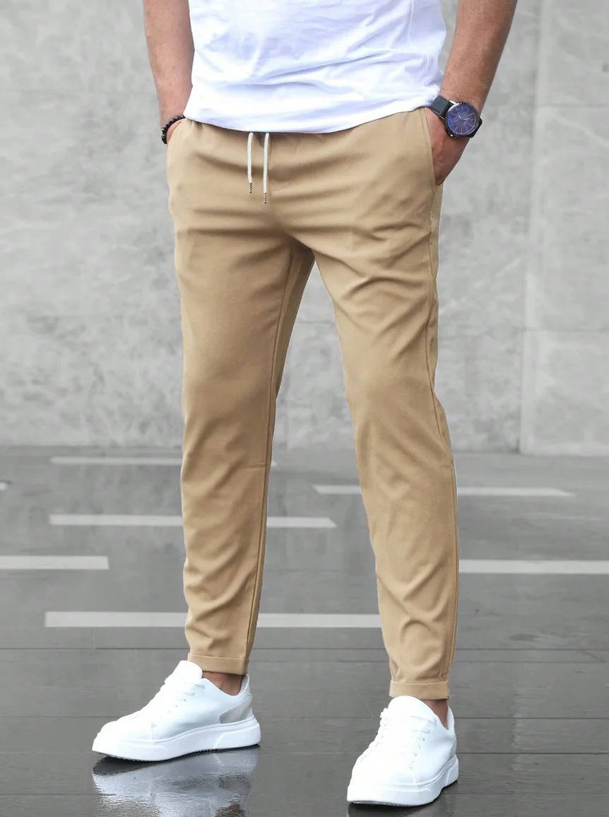 Street-Wave Men's Casual Stretch Pants Flexible And Elegant Comfort For Work And Weekend