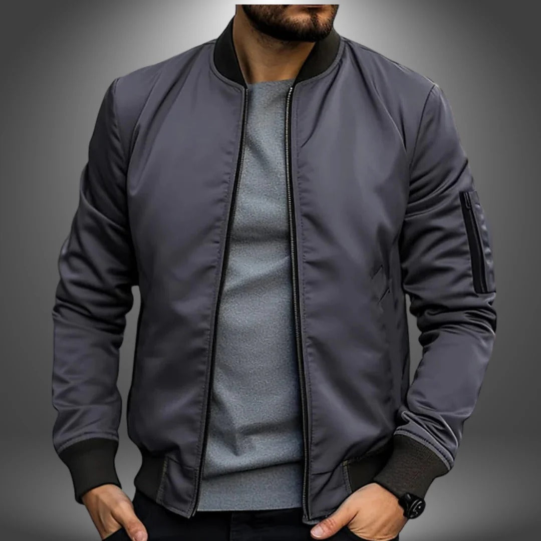 Versatile Navy Bomber Jacket For Men By Street-Wave Ideal For Work And Weekend Wear Everyday