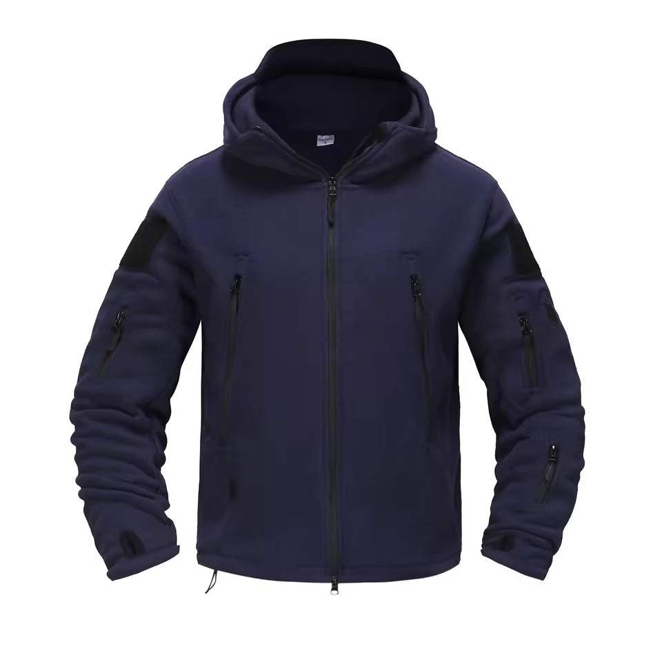 Street-Wave Men Thermal Fleece Jacket Winter Warmth Outdoor Gear Rugged Comfort For Cold Weather Activities