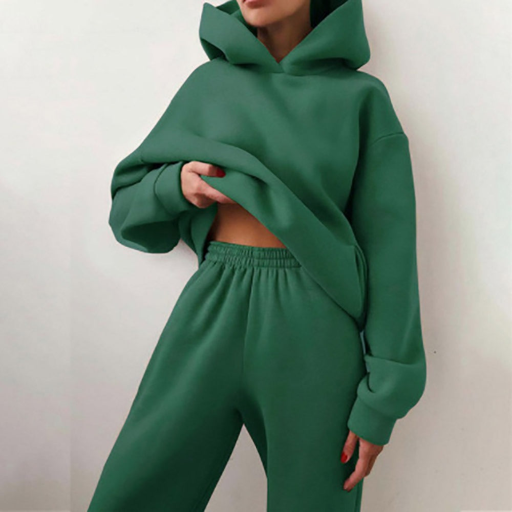 Street-Wave Women's Cotton Blend Two-Piece Set With Oversized Fit