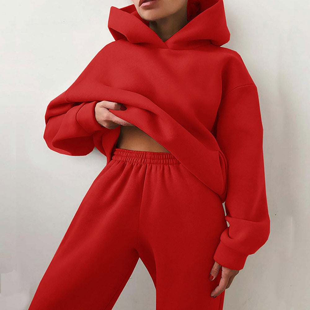 Street-Wave Women's Cotton Blend Two-Piece Set With Oversized Fit