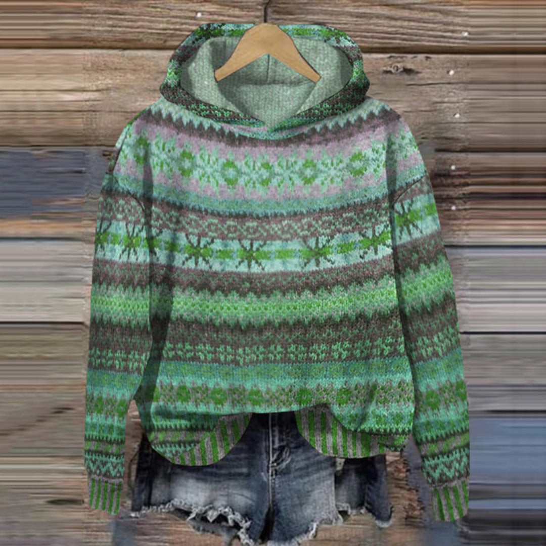 Judy Pullover Hoodie Street Wave Cozy Winter Layering Women