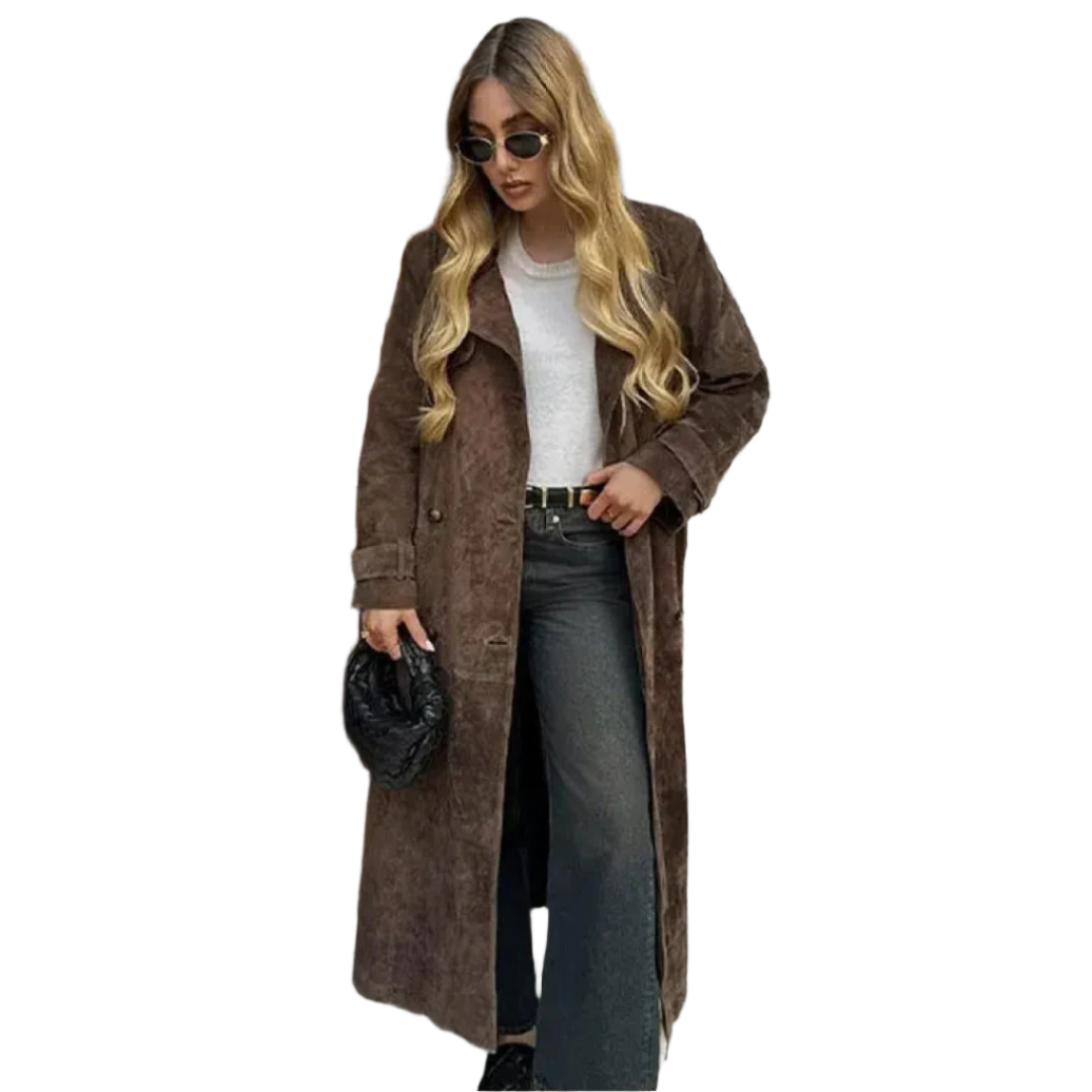 Street-Wave Long Classic Women's Coat For Timeless Elegance Versatile For Events And Everyday Wear