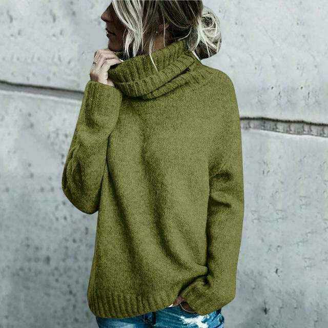 Street-wave Oversized Turtleneck Sweater For Women Cozy Warmth And Effortless Style
