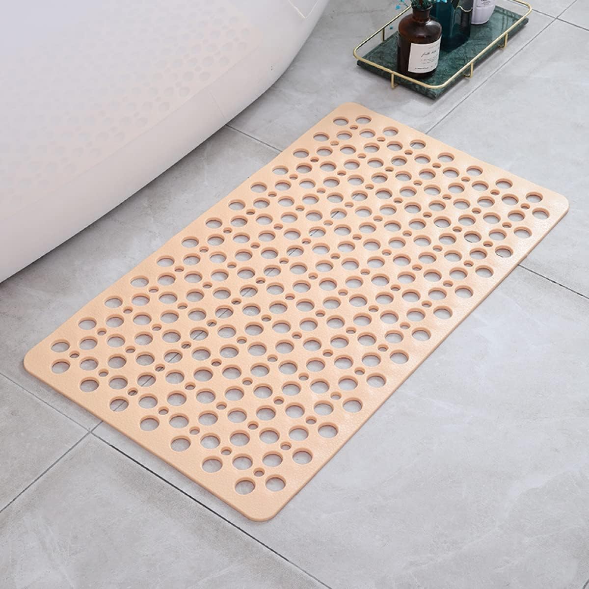 Non-Slip Rubber Shower Mat with Drainage