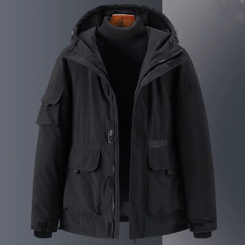 Street-Wave Men's Down Jacket Hood Insulated Weatherproof