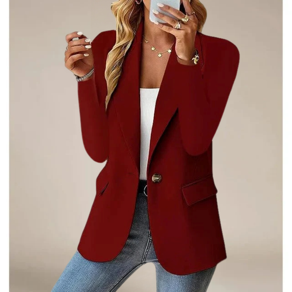 Street-wave Classic Elegant Blazer For Women Tailored Fit Premium Fabric Versatile Office To Evening
