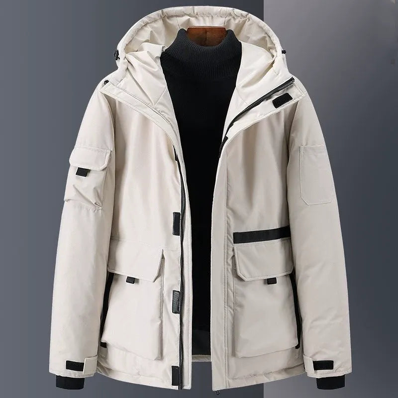 Street-Wave Men's Down Jacket Hood Insulated Weatherproof