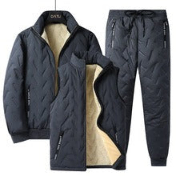 Street-Wave Men's Three Piece Insulated Outfit With Lambswool Lining