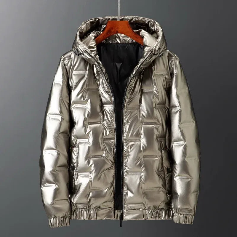 Street-Wave Men Down Jacket Hooded Water Resistant Warm