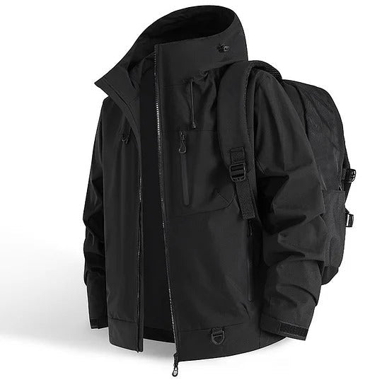 Street-wave Waterproof Hooded Sport Jacket For Outdoors Enthusiasts Lightweight Rainproof Protection