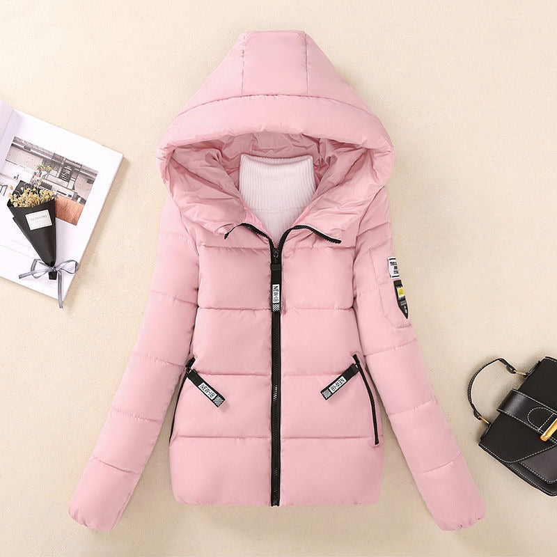 Street-Wave Women's Padded Coat With Hood And Zip Pockets For Cozy Warmth Everyday Winter Essential
