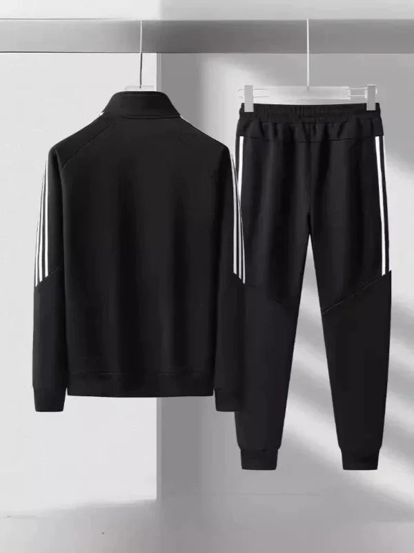 Mens Tracksuit Set Regular Fit High Collar StreetWave