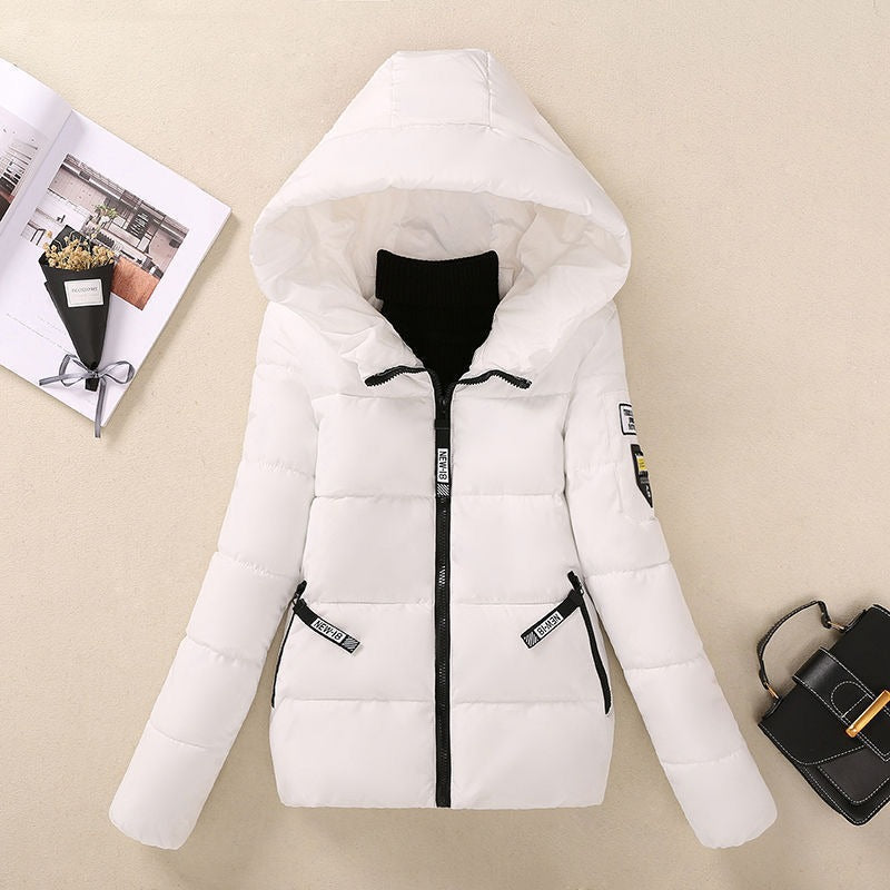 Street-Wave Women's Padded Coat With Hood And Zip Pockets For Cozy Warmth Everyday Winter Essential
