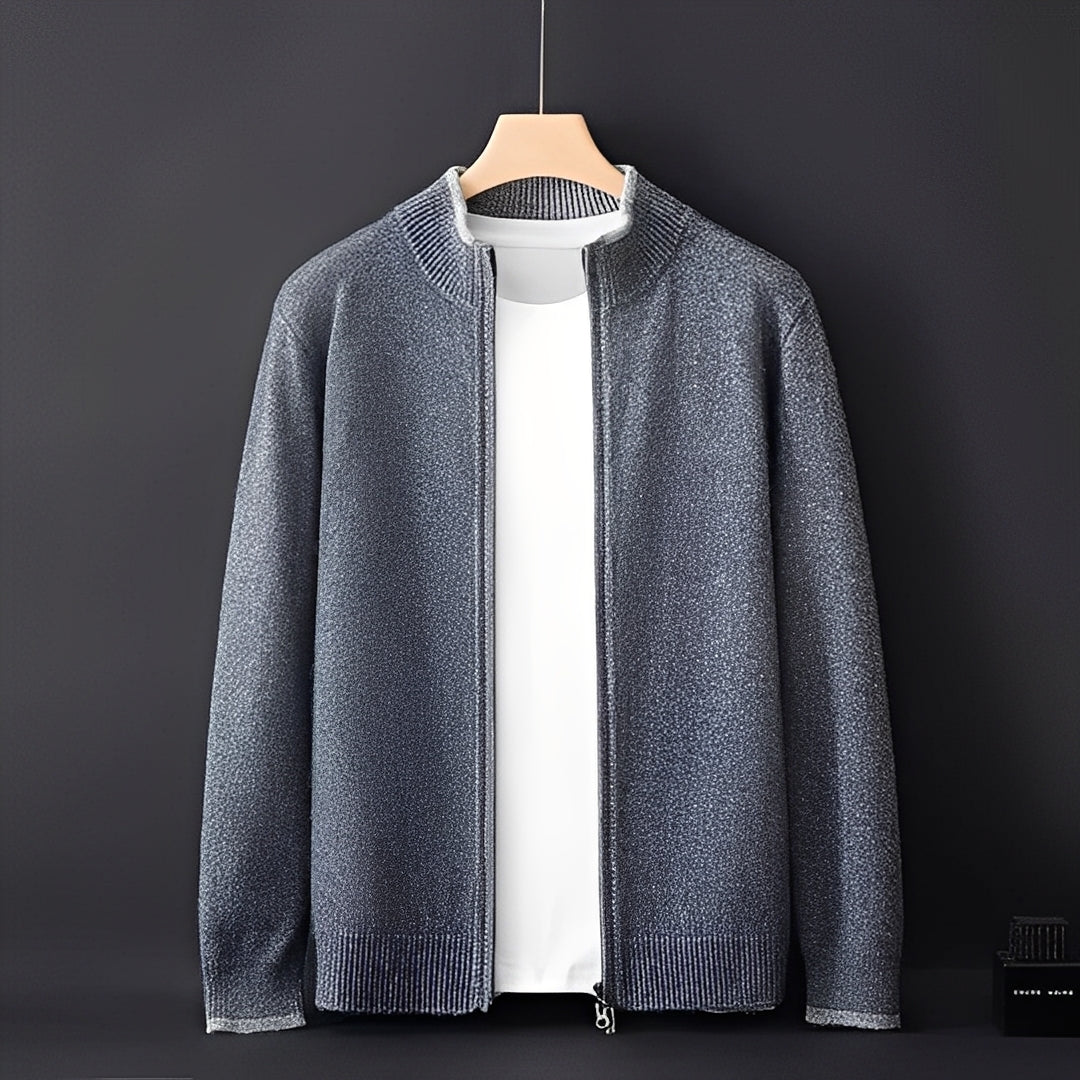 Street-wave Mens Cashmere Coat With Full Zip Closure For Optimal Warmth And Comfort