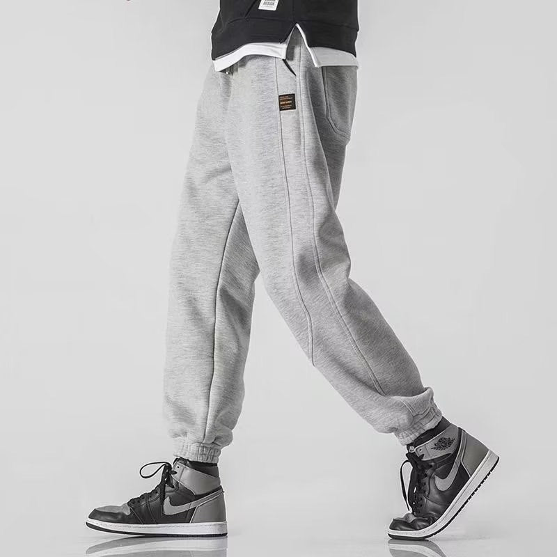 Men's Jogger Sweatpants Relaxed Fit, Tapered Leg, Cotton Blend, Drawstring Waist, Ribbed Cuffs