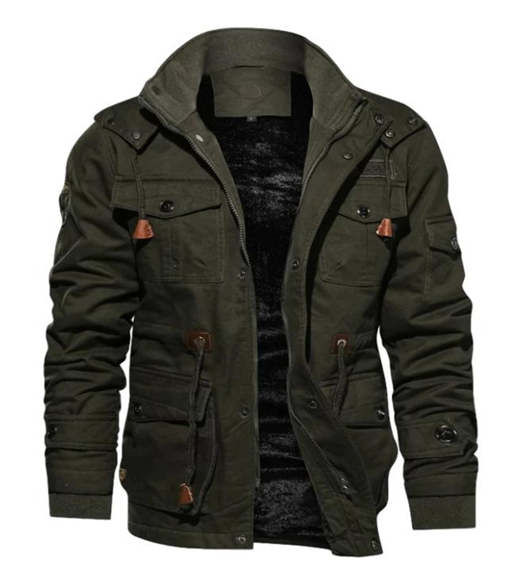 Nordisk Flair Fleece Lined Coat For Men With High Collar