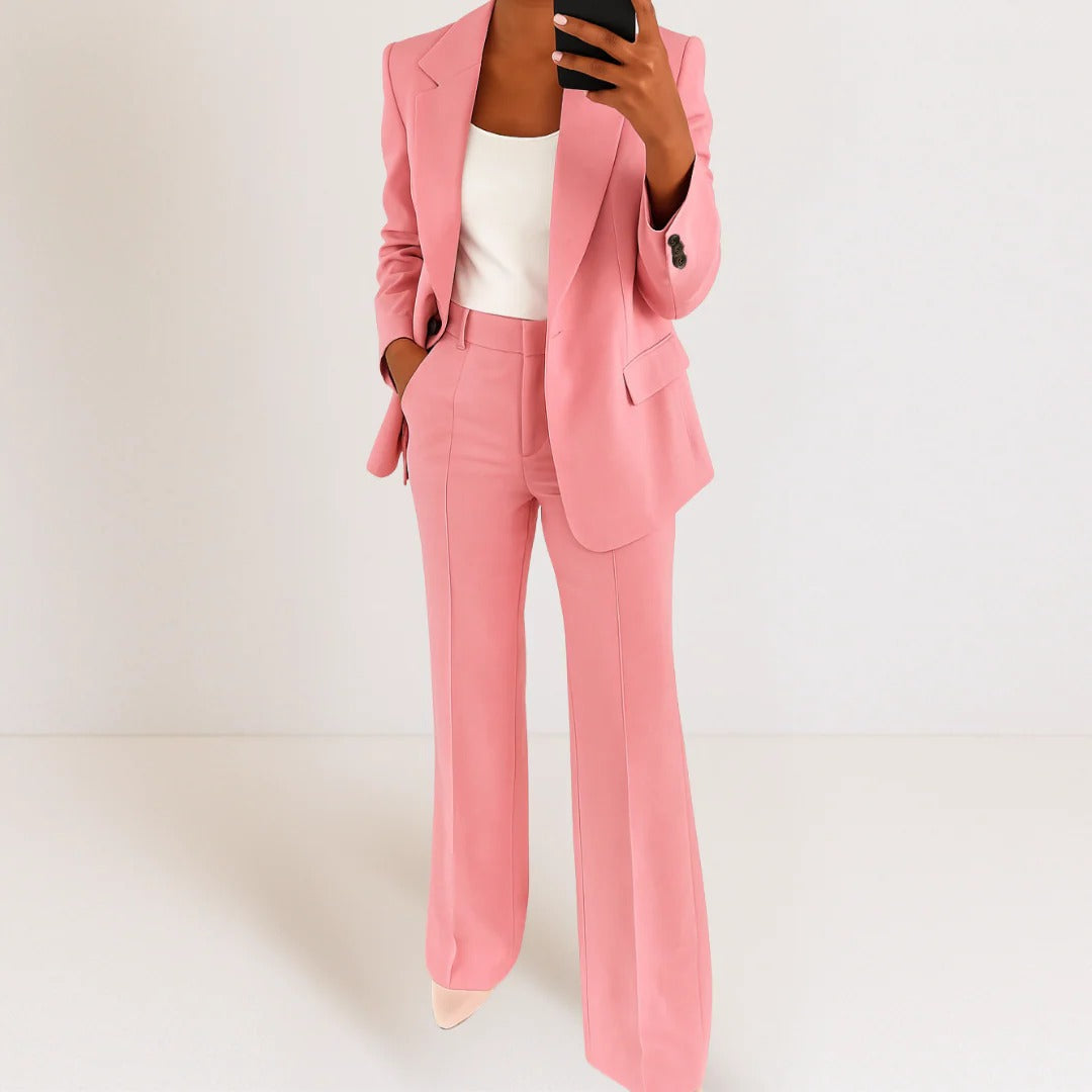 Women's Blazer and Pants Set for Professional Office Wear Ideal for Client Meetings and Presentations