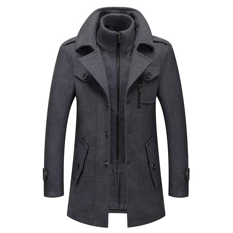Street-Wave Slim Fit Black Winter Coat For Men With Tailored Silhouette And Minimal Bulk For Sharp All Day Wear
