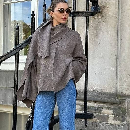 Draped Cape Jacket