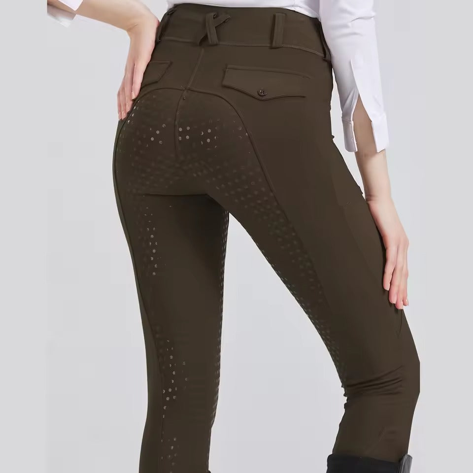 Street-Wave Women Equestrian Horse Riding Pants - Saddle Lock For Secure Grip And Focus