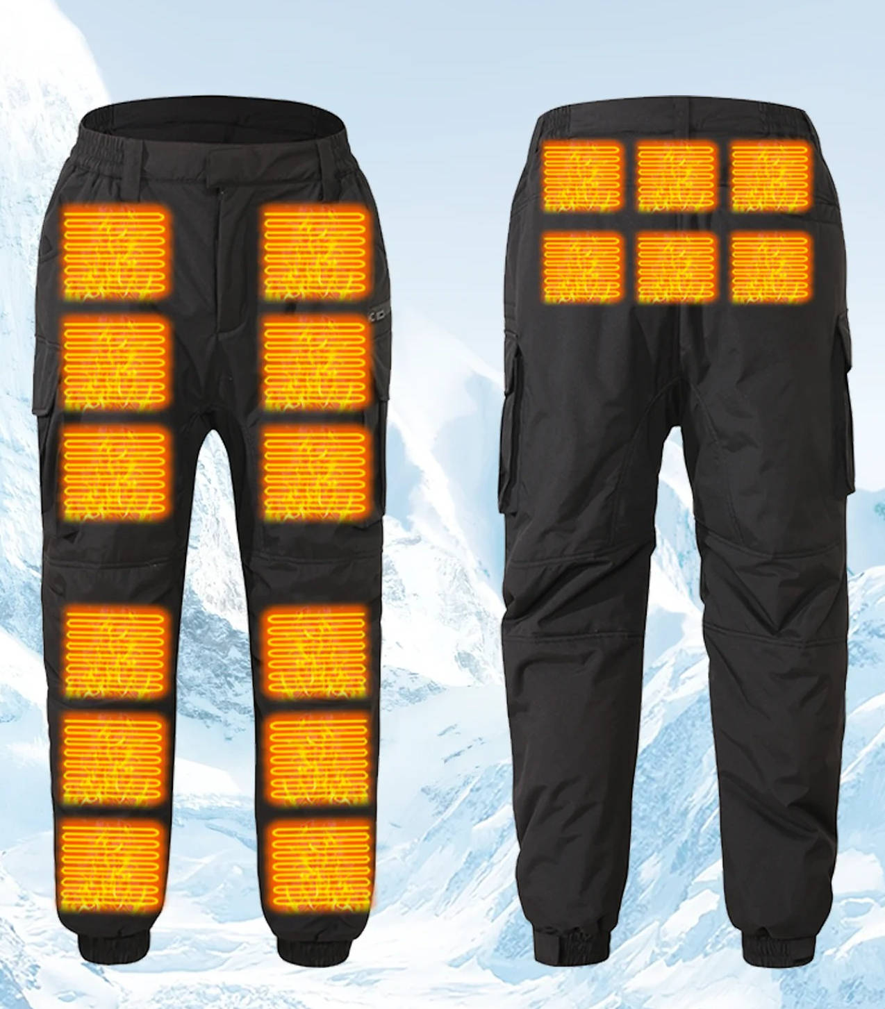 Street-Wave Heated Pants for Men With Fast Heating Panels Warmth on Cold Mornings Outdoor Winter Gear