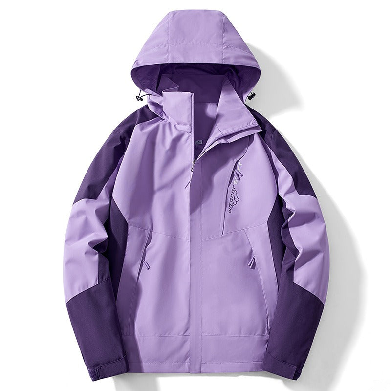 Street-Wave Mens Outdoor Jacket Water Resistant With Adjustable Hood Zipper Closure Regular Fit
