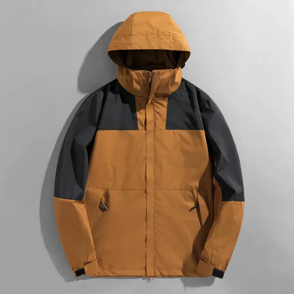 Men's Outdoor Jacket Water Resistant Windproof Detachable Hood By Street Wave