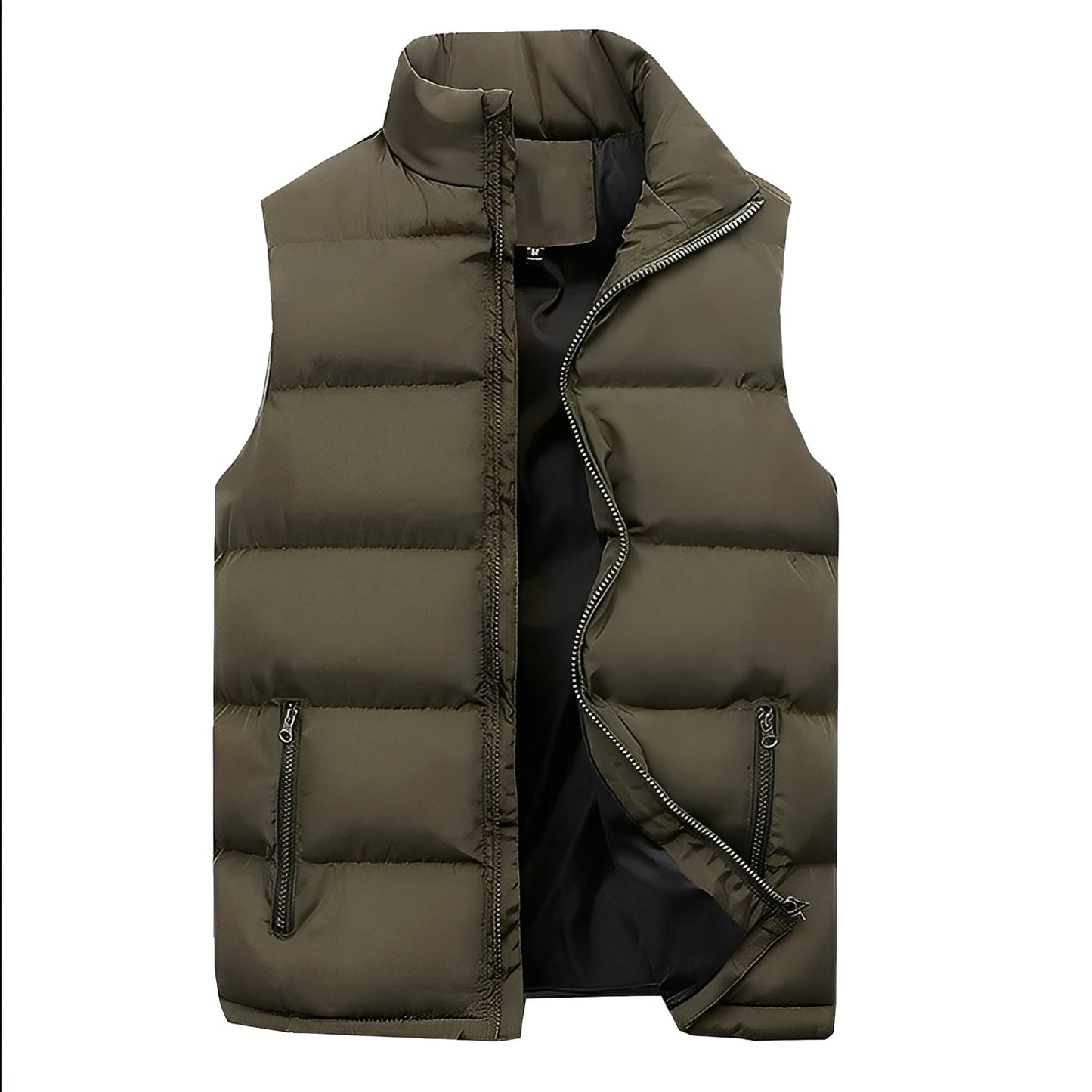 Streetwave Padded Vest For Men With Zip Front Warmth And Casual Streetwear Style