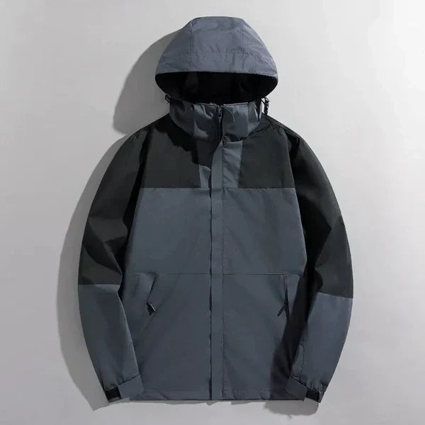 Men's Outdoor Jacket Water Resistant Windproof Detachable Hood By Street Wave