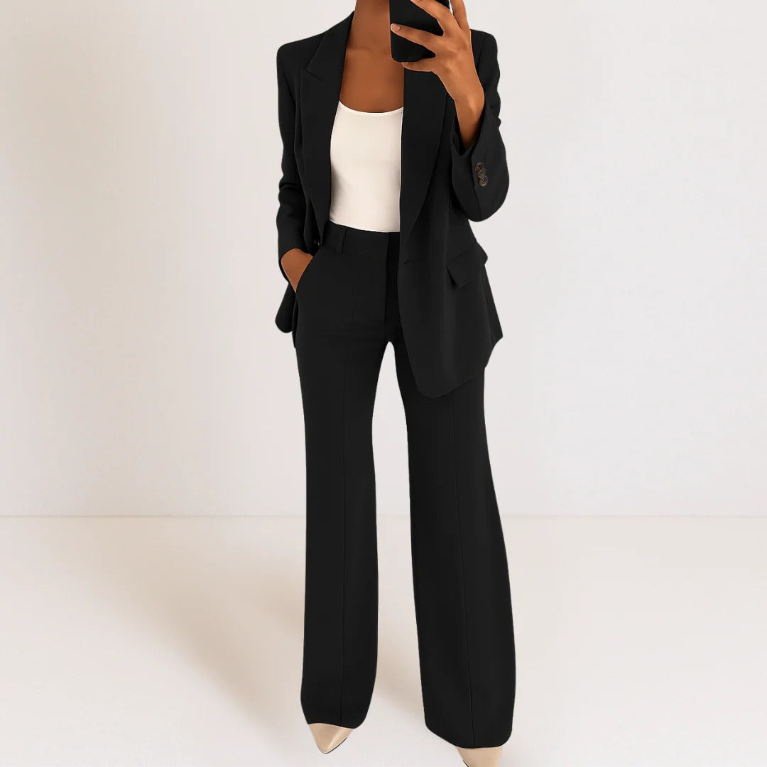 Women's Blazer and Pants Set for Professional Office Wear Ideal for Client Meetings and Presentations