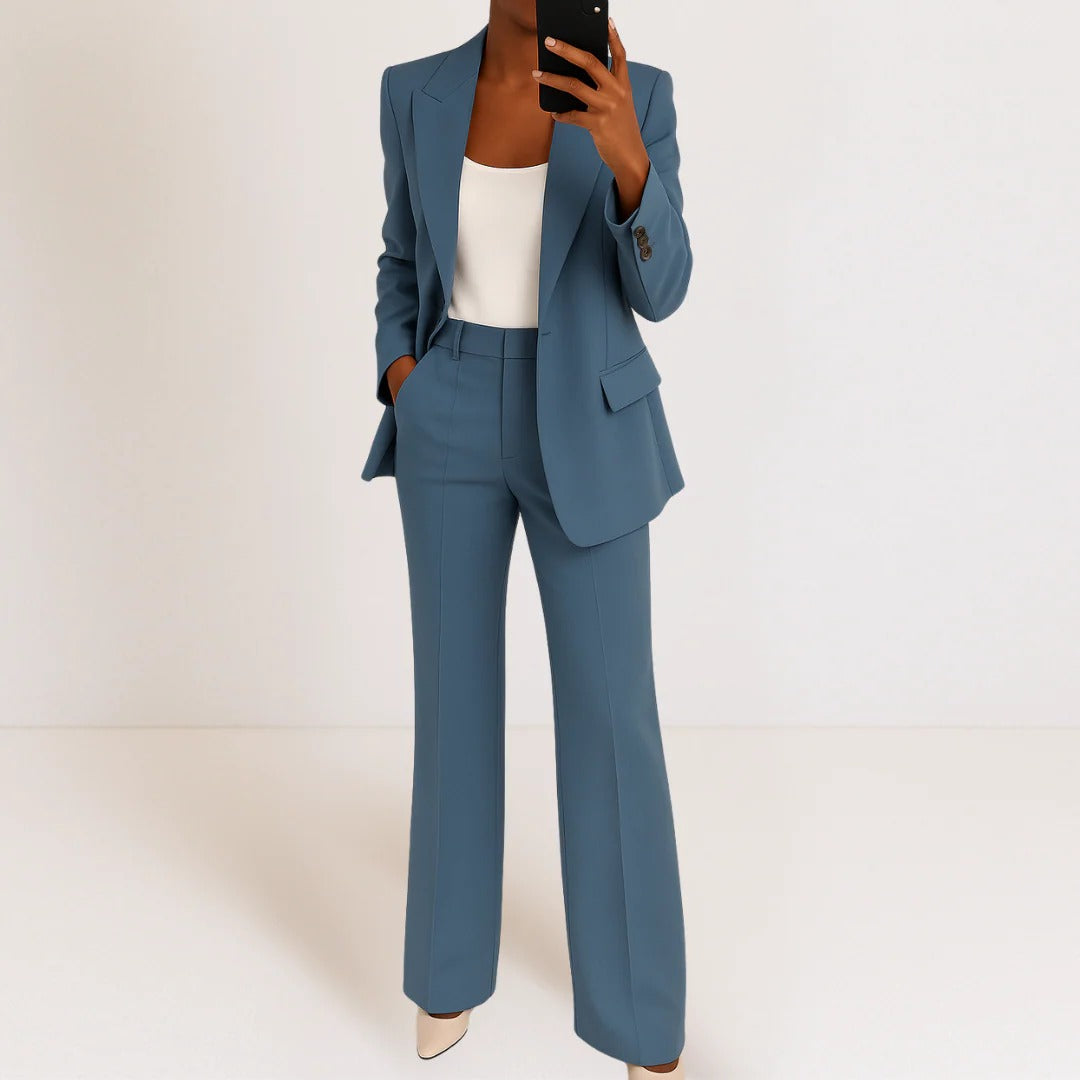Women's Blazer and Pants Set for Professional Office Wear Ideal for Client Meetings and Presentations