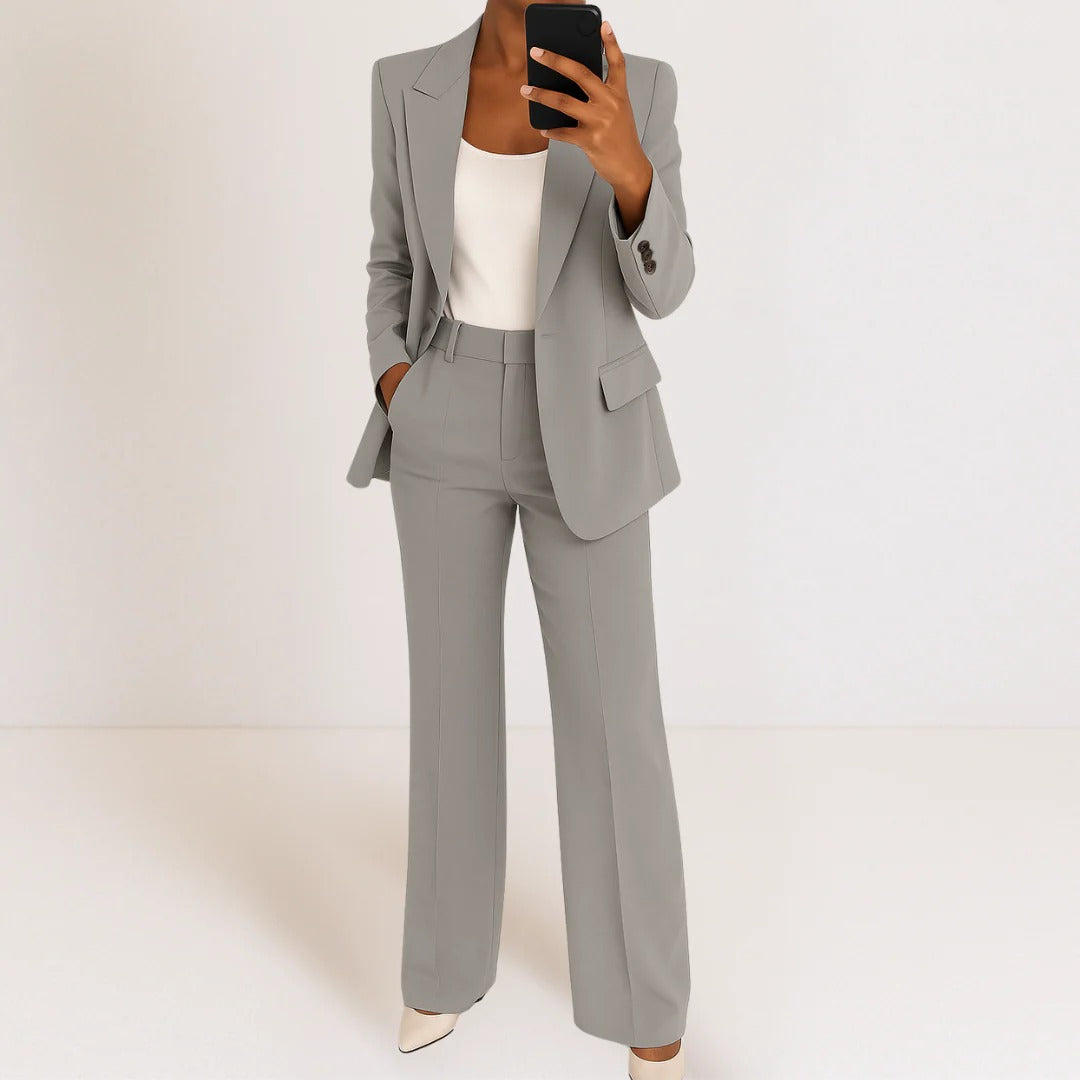 Women's Blazer and Pants Set for Professional Office Wear Ideal for Client Meetings and Presentations