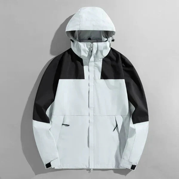 Men's Outdoor Jacket Water Resistant Windproof Detachable Hood By Street Wave