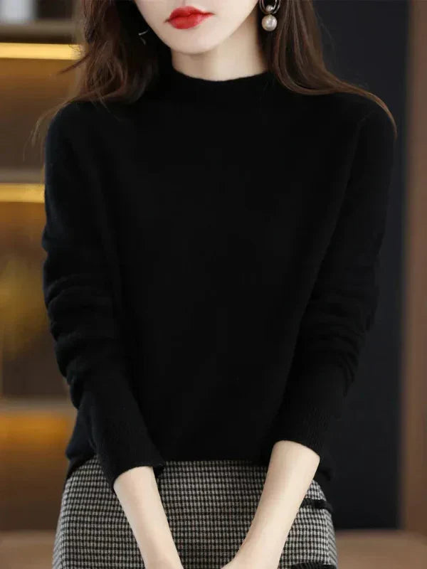 Cozy Womens Wool Blend Pullover Sweater Nordisk Flair