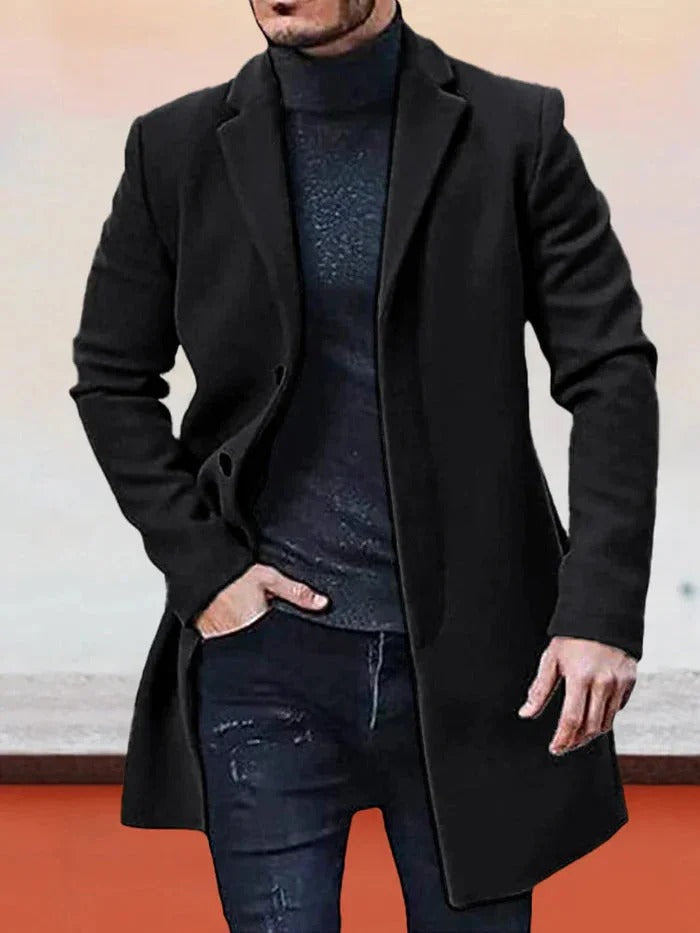 Streetwave Minimalist Mens Jacket Sleek Timeless Everyday