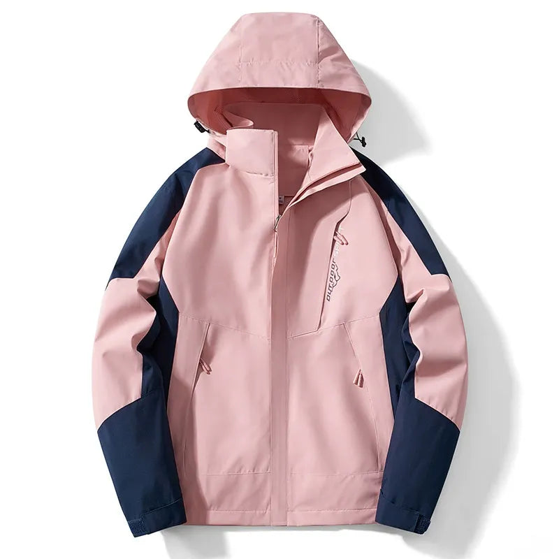 Street-Wave Mens Outdoor Jacket Water Resistant With Adjustable Hood Zipper Closure Regular Fit