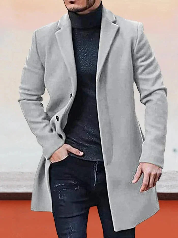 Streetwave Minimalist Mens Jacket Sleek Timeless Everyday