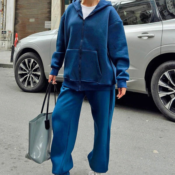 Street-Wave Women's Hoodie Set Oversized Cozy Lounge Wear