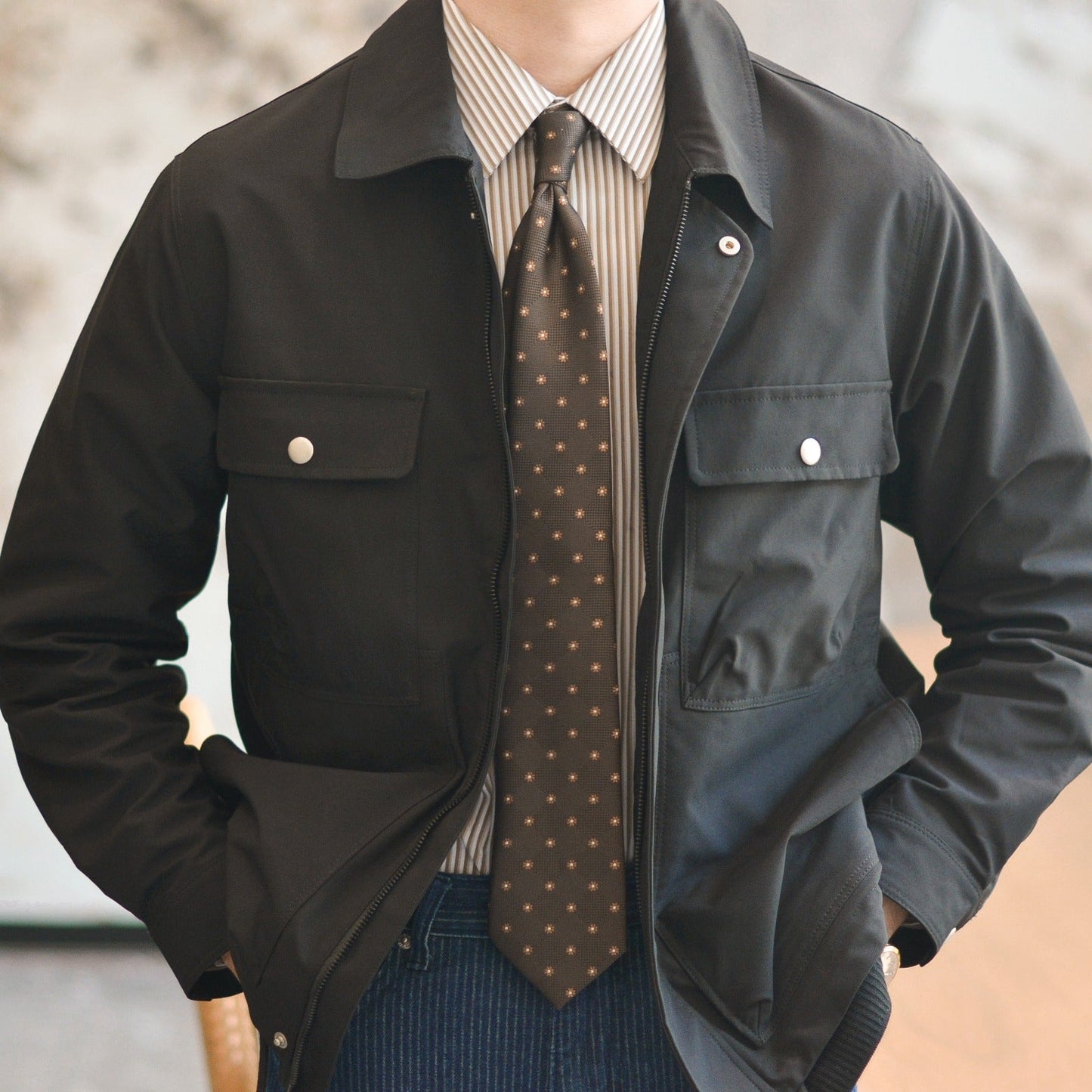 Streetwave Water Resistant Mens Jacket Sleek Minimalist Design For The Urban Professional All Season Versatile