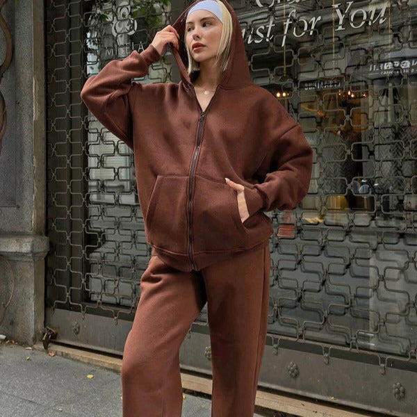 Street-Wave Women's Hoodie Set Oversized Cozy Lounge Wear