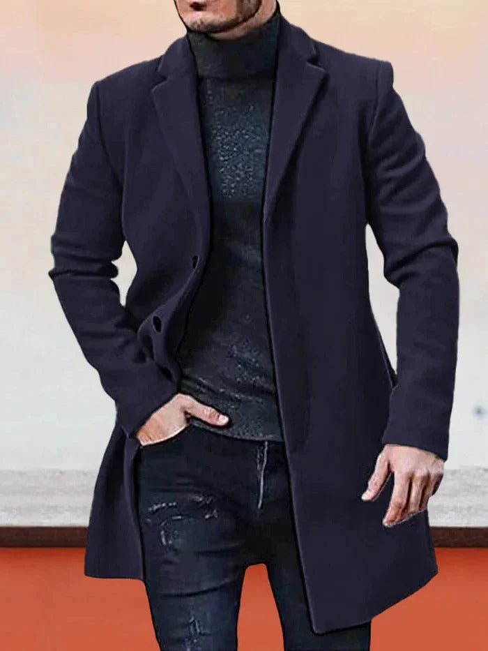 Streetwave Minimalist Mens Jacket Sleek Timeless Everyday