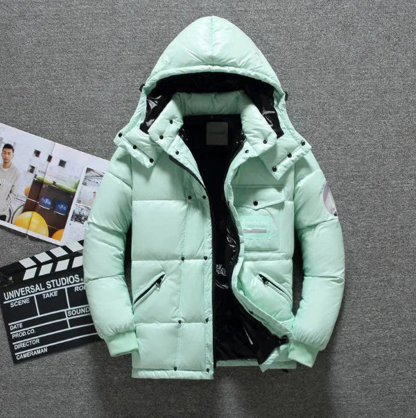 Street-Wave Men Hooded Down Jacket Water Repellent