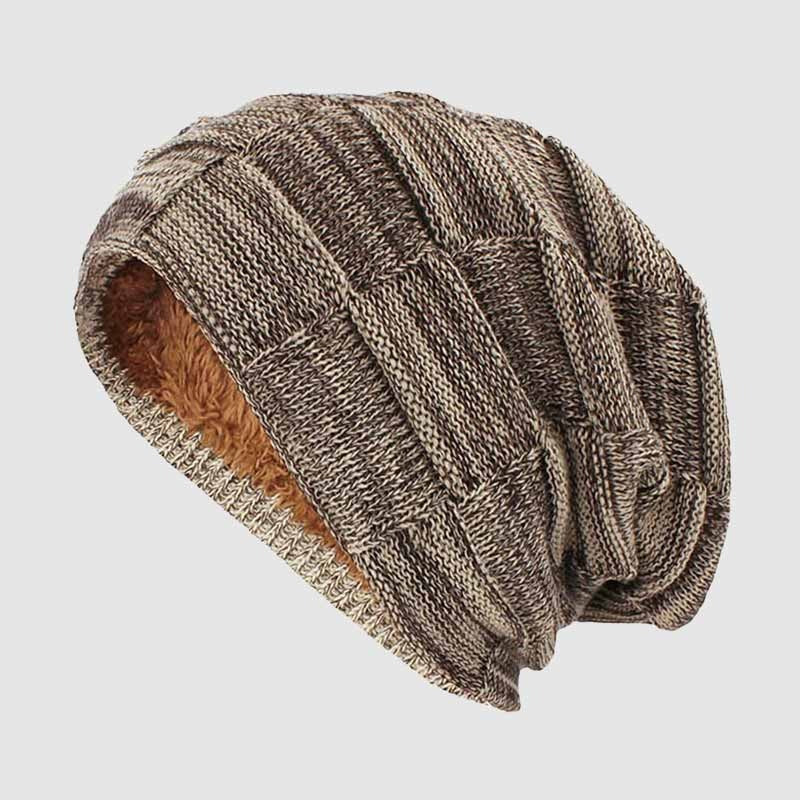Street-Wave Derris Urban Beanie With Plush Fleece Interior In Soft Ribbed Knit Slouch Fit For Cold Commutes